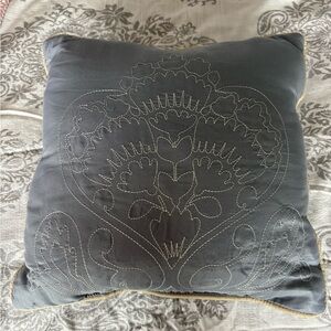 Martha Stewart Gray and Cream Pillow